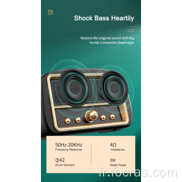 Basses riches multifonctionnelles avec haut-parleur Bluetooth